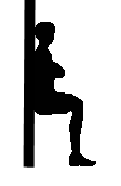 Tabla de ejercicios en casa - silla